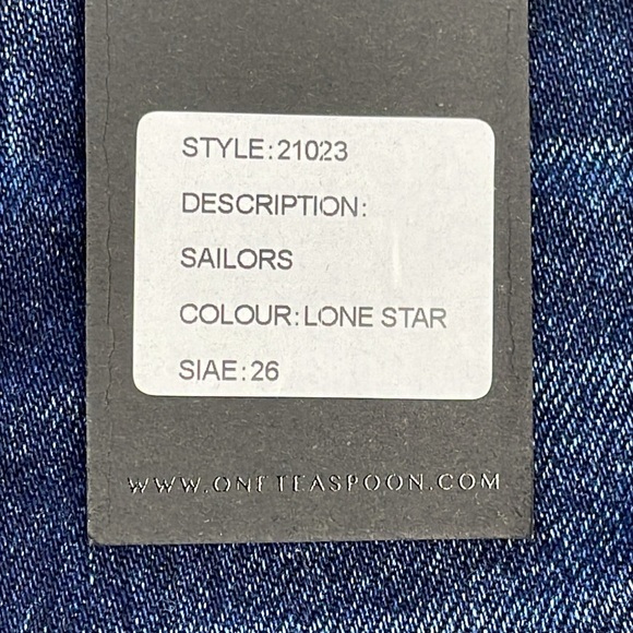 NWT One Teaspoon Sailors Low Rise Relaxed Fit Shorts Dark Wash Sz 26 - Picture 11 of 11